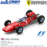 Modelauto 1:43 | Looksmart LSRC069 | Ferrari 158 | Scudera Ferrari 1965 #1 Belgium / Spa-Francorchamps / Belgium Grand Pirx Modelauto 1:43 | Looksmart LSRC069 | Ferrari 158 | Scudera Ferrari 1965 #1 Belgium / Spa-Francorchamps / Belgium Grand Pirx