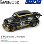 Modelauto 1:43 | Brumm R561 | Fiat Abarth 1000 1976 #248 Italy / Trento Bondone Modelauto 1:43 | Brumm R561 | Fiat Abarth 1000 1976 #248 Italy / Trento Bondone