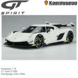 Modelauto 1:18 | GT Spirit GT389 | Koenigsegg Jesko White Modelauto 1:18 | GT Spirit GT389 | Koenigsegg Jesko White