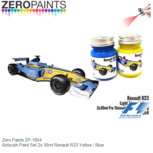 | Zero Paints ZP-1654 | Airbrush Paint Set 2x 30ml Renault R23 Yellow / Blue | Zero Paints ZP-1654 | Airbrush Paint Set 2x 30ml Renault R23 Yellow / Blue