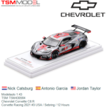 Modelauto 1:43 | TSM TSM430564 | Chevrolet Corvette C8.R | Corvette Racing 2021 #3 USA / Sebring / 12 Hours Modelauto 1:43 | TSM TSM430564 | Chevrolet Corvette C8.R | Corvette Racing 2021 #3 USA / Sebring / 12 Hours