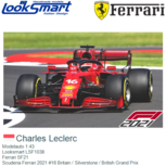 Modelauto 1:43 | Looksmart LSF1038 | Ferrari SF21 | Scuderia Ferrari 2021 #16 Britain / Silverstone / British Grand Prix Modelauto 1:43 | Looksmart LSF1038 | Ferrari SF21 | Scuderia Ferrari 2021 #16 Britain / Silverstone / British Grand Prix