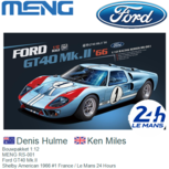 Bouwpakket 1:12 | MENG RS-001 | Ford GT40 Mk.II | Shelby American 1966 #1 France / Le Mans 24 Hours Bouwpakket 1:12 | MENG RS-001 | Ford GT40 Mk.II | Shelby American 1966 #1 France / Le Mans 24 Hours
