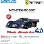 Bouwpakket 1:43 | Tameo MTG008 | Ferrari 512 M | Sunoco Penske 1971 #11 France / Le Mans 24 Hours Bouwpakket 1:43 | Tameo MTG008 | Ferrari 512 M | Sunoco Penske 1971 #11 France / Le Mans 24 Hours