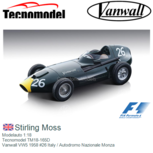 Modelauto 1:18 | Tecnomodel TM18-165D | Vanwall VW5 1958 #26 Italy / Autodromo Nazionale Monza Modelauto 1:18 | Tecnomodel TM18-165D | Vanwall VW5 1958 #26 Italy / Autodromo Nazionale Monza