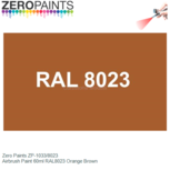 | Zero Paints ZP-1033/8023 | Airbrush Paint 60ml RAL8023 Orange Brown | Zero Paints ZP-1033/8023 | Airbrush Paint 60ml RAL8023 Orange Brown
