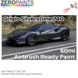| Zero Paints ZP-1007 740 | Airbrush Paint Set 60ml Grigio Silverstone | Zero Paints ZP-1007 740 | Airbrush Paint Set 60ml Grigio Silverstone