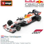 Modelauto 1:43 | Bburago 38060 | Red Bull RB16B Honda | Red Bull Racing 2021 #33 Turkey / Turkish Grand Prix Modelauto 1:43 | Bburago 38060 | Red Bull RB16B Honda | Red Bull Racing 2021 #33 Turkey / Turkish Grand Prix