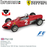 Modelauto 1:43 | Brumm R639-CH | Ferrari 156 | Scuderia Ferrari 1961 #2 Italy / Autodromo Nazionale Monza Modelauto 1:43 | Brumm R639-CH | Ferrari 156 | Scuderia Ferrari 1961 #2 Italy / Autodromo Nazionale Monza