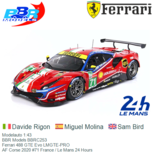 Modelauto 1:43 | BBR Models BBRC253 | Ferrari 488 GTE Evo LMGTE-PRO | AF Corse 2020 #71 France / Le Mans 24 Hours Modelauto 1:43 | BBR Models BBRC253 | Ferrari 488 GTE Evo LMGTE-PRO | AF Corse 2020 #71 France / Le Mans 24 Hours
