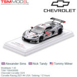 Modelauto 1:43 | TSM TSM430565 | Chevrolet Corvette C8.R | Corvette Racing 2021 #4 USA / Sebring / 12 Hours Modelauto 1:43 | TSM TSM430565 | Chevrolet Corvette C8.R | Corvette Racing 2021 #4 USA / Sebring / 12 Hours