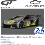 Modelauto 1:18 | GT Spirit GT879 | Chevrolet Corvette C8.R | Corvette Racing 2021 #64 France / Le Mans 24 Hours Modelauto 1:18 | GT Spirit GT879 | Chevrolet Corvette C8.R | Corvette Racing 2021 #64 France / Le Mans 24 Hours