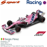 Modelauto 1:43 | Spark S6474 | Racing Point RP20 | BWT Racing Point F1 Team 2020 #11 Austria / Red Bull Ring / Styrian Grand Prix Modelauto 1:43 | Spark S6474 | Racing Point RP20 | BWT Racing Point F1 Team 2020 #11 Austria / Red Bull Ring / Styrian Grand Prix