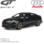 Modelauto 1:18 | GT Spirit GT312 | Audi RS5 Sportback Bllack 2020 Modelauto 1:18 | GT Spirit GT312 | Audi RS5 Sportback Bllack 2020