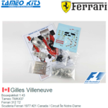Bouwpakket 1:43 | Tameo TMK437 | Ferrari 312 T2 | Scuderia Ferrari 1977 #21 Canada / Circuit ÃŽle Notre-Dame Bouwpakket 1:43 | Tameo TMK437 | Ferrari 312 T2 | Scuderia Ferrari 1977 #21 Canada / Circuit ÃŽle Notre-Dame