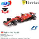 Modelauto 1:18 | BBR Models BBR181705 | Ferrari SF70-H | Scuderia Ferrari 2017 #5 Australië / Melbourne / Albert Park Modelauto 1:18 | BBR Models BBR181705 | Ferrari SF70-H | Scuderia Ferrari 2017 #5 Australië / Melbourne / Albert Park