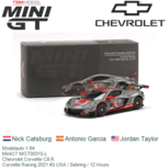 Modelauto 1:64 | MiniGT MGT00315-L | Chevrolet Corvette C8.R | Corvette Racing 2021 #3 USA / Sebring / 12 Hours Modelauto 1:64 | MiniGT MGT00315-L | Chevrolet Corvette C8.R | Corvette Racing 2021 #3 USA / Sebring / 12 Hours