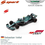 Modelauto 1:43 | Spark S7680 | Aston Martin AMR21 | Aston Martin Cognizant Formula One Team 2021 #5 Azerbaijan / Baku / Azerbaijan Grand Prix Modelauto 1:43 | Spark S7680 | Aston Martin AMR21 | Aston Martin Cognizant Formula One Team 2021 #5 Azerbaijan / Baku / Azerbaijan Grand Prix