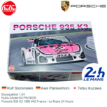 Bouwpakket 1:24 | NuNu Model Kit PN24029 | Porsche 935 K3 1980 #42 France / Le Mans 24 Hours Bouwpakket 1:24 | NuNu Model Kit PN24029 | Porsche 935 K3 1980 #42 France / Le Mans 24 Hours