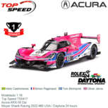 Modelauto 1:18 | Top Speed TS0417 | Acura ARX-05 Dpi | Meyer Shank Racing 2022 #60 USA / Daytona 24 hours Modelauto 1:18 | Top Speed TS0417 | Acura ARX-05 Dpi | Meyer Shank Racing 2022 #60 USA / Daytona 24 hours