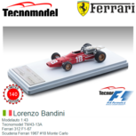 Modelauto 1:43 | Tecnomodel TM43-13A | Ferrari 312 F1-67 | Scuderia Ferrari 1967 #18 Monte Carlo Modelauto 1:43 | Tecnomodel TM43-13A | Ferrari 312 F1-67 | Scuderia Ferrari 1967 #18 Monte Carlo