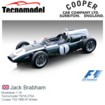 Modelauto 1:18 | Tecnomodel TM18-275A | Cooper T53 1960 #1 Britain Modelauto 1:18 | Tecnomodel TM18-275A | Cooper T53 1960 #1 Britain