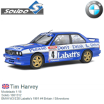 Modelauto 1:18 | Solido 1801512 | BMW M3 E30 Labatts's 1991 #4 Britain / Silverstone Modelauto 1:18 | Solido 1801512 | BMW M3 E30 Labatts's 1991 #4 Britain / Silverstone