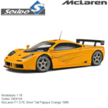 Modelauto 1:18 | Solido 1804104 | McLaren F1 GTE Short Tail Papaya Orange 1996 Modelauto 1:18 | Solido 1804104 | McLaren F1 GTE Short Tail Papaya Orange 1996