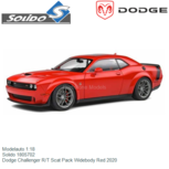 Modelauto 1:18 | Solido 1805702 | Dodge Challenger R/T Scat Pack Widebody Red 2020 Modelauto 1:18 | Solido 1805702 | Dodge Challenger R/T Scat Pack Widebody Red 2020