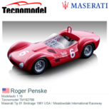 Modelauto 1:18 | Tecnomodel TM18276B | Maserati Tip 61 Birdcage 1961 USA / Meadowdale International Raceway Modelauto 1:18 | Tecnomodel TM18276B | Maserati Tip 61 Birdcage 1961 USA / Meadowdale International Raceway