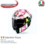 Helm 1:8 | Minichamps 399210076 | AGV Helm 2021 #46 Misano Helm 1:8 | Minichamps 399210076 | AGV Helm 2021 #46 Misano