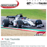 Modelauto 1:43 | Minichamps 417189938 | Alpha Tauri STR13 | Scuderia AlphaTauri 2020 #38 San Marino / Imola / Circuit Enzo é Dino Ferrari Modelauto 1:43 | Minichamps 417189938 | Alpha Tauri STR13 | Scuderia AlphaTauri 2020 #38 San Marino / Imola / Circuit Enzo é Dino Ferrari