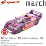 Modelauto 1:43 | Spark US173 | March 83G WYNNS 1986 #00 USA / Riverside / IMSA Riverside 6 Hours Modelauto 1:43 | Spark US173 | March 83G WYNNS 1986 #00 USA / Riverside / IMSA Riverside 6 Hours