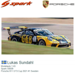 Modelauto 1:43 | Spark S8509 | Porsche 911 GT3 Cup 2021 #1 Sweden Modelauto 1:43 | Spark S8509 | Porsche 911 GT3 Cup 2021 #1 Sweden