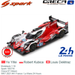 Modelauto 1:18 | Spark 18S716 | Oreca 07 Gibson | WRT 2021 #41 France / Le Mans 24 Hours Modelauto 1:18 | Spark 18S716 | Oreca 07 Gibson | WRT 2021 #41 France / Le Mans 24 Hours