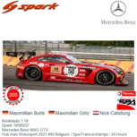 Modelauto 1:18 | Spark 18SB037 | Mercedes Benz AMG GT3 | Hub Auto Motorsport 2021 #50 Belgium / Spa-Francorchamps / 24 Hours Modelauto 1:18 | Spark 18SB037 | Mercedes Benz AMG GT3 | Hub Auto Motorsport 2021 #50 Belgium / Spa-Francorchamps / 24 Hours