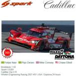 Modelauto 1:43 | Spark US281 | Cadillac Dpi-V.R | Whelen Engineering Racing 2021 #31 USA / Daytona 24 hours Modelauto 1:43 | Spark US281 | Cadillac Dpi-V.R | Whelen Engineering Racing 2021 #31 USA / Daytona 24 hours