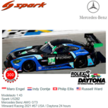 Modelauto 1:43 | Spark US282 | Mercedes Benz AMG GT3 | Winward Racing 2021 #57 USA / Daytona 24 hours Modelauto 1:43 | Spark US282 | Mercedes Benz AMG GT3 | Winward Racing 2021 #57 USA / Daytona 24 hours