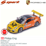 Modelauto 1:43 | Spark SG226 | Porsche 911 Carrera Cup 2015 #93 Duitsland Modelauto 1:43 | Spark SG226 | Porsche 911 Carrera Cup 2015 #93 Duitsland