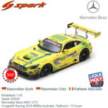 Modelauto 1:43 | Spark AS035 | Mercedes Benz AMG GT3 | GruppeM Racing 2019 #999a Australia / Bathurst / 12 hours Modelauto 1:43 | Spark AS035 | Mercedes Benz AMG GT3 | GruppeM Racing 2019 #999a Australia / Bathurst / 12 hours