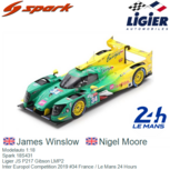 Modelauto 1:18 | Spark 18S431 | Ligier JS P217 Gibson LMP2 | Inter Europol Competition 2019 #34 France / Le Mans 24 Hours Modelauto 1:18 | Spark 18S431 | Ligier JS P217 Gibson LMP2 | Inter Europol Competition 2019 #34 France / Le Mans 24 Hours