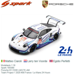 Modelauto 1:18 | Spark 18S560 | Porsche 911 RSR LMGTE-AM | Team Project 1 2020 #56 France / Le Mans 24 Hours Modelauto 1:18 | Spark 18S560 | Porsche 911 RSR LMGTE-AM | Team Project 1 2020 #56 France / Le Mans 24 Hours