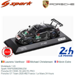Modelauto 1:43 | Spark WAP0209020MLEM | Porsche 911 RSR-19 LMGTE-PRO | Porsche GT Team 2020 #92 France / Le Mans 24 Hours Modelauto 1:43 | Spark WAP0209020MLEM | Porsche 911 RSR-19 LMGTE-PRO | Porsche GT Team 2020 #92 France / Le Mans 24 Hours