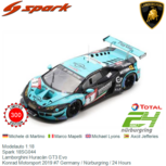 Modelauto 1:18 | Spark 18SG044 | Lamborghini Huracán GT3 Evo | Konrad Motorsport 2019 #7 Germany / Nürburgring / 24 Hours Modelauto 1:18 | Spark 18SG044 | Lamborghini Huracán GT3 Evo | Konrad Motorsport 2019 #7 Germany / Nürburgring / 24 Hours