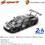 Modelauto 1:18 | Spark 18S674 | Porsche 911 RSR-19 | Porsche GT Team 2020 #92 France / Le Mans 24 Hours Modelauto 1:18 | Spark 18S674 | Porsche 911 RSR-19 | Porsche GT Team 2020 #92 France / Le Mans 24 Hours