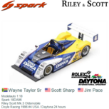 Modelauto 1:18 | Spark 18DA96 | Riley Scott Mk.3 Oldsmobile | Doyle Racing 1996 #4 USA / Daytona 24 hours Modelauto 1:18 | Spark 18DA96 | Riley Scott Mk.3 Oldsmobile | Doyle Racing 1996 #4 USA / Daytona 24 hours