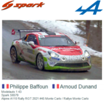 Modelauto 1:43 | Spark S6579 | Alpine A110 Rally RGT 2021 #45 Monte Carlo / Rallye Monte Carlo Modelauto 1:43 | Spark S6579 | Alpine A110 Rally RGT 2021 #45 Monte Carlo / Rallye Monte Carlo