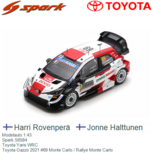 Modelauto 1:43 | Spark S6584 | Toyota Yaris WRC | Toyota Gazzo 2021 #69 Monte Carlo / Rallye Monte Carlo Modelauto 1:43 | Spark S6584 | Toyota Yaris WRC | Toyota Gazzo 2021 #69 Monte Carlo / Rallye Monte Carlo