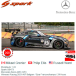 Modelauto 1:43 | Spark SB473 | Mercedes Benz AMG GT3 | Winward Racing 2021 #57 Belgium / Spa-Francorchamps / 24 Hours Modelauto 1:43 | Spark SB473 | Mercedes Benz AMG GT3 | Winward Racing 2021 #57 Belgium / Spa-Francorchamps / 24 Hours