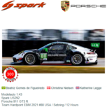 Modelauto 1:43 | Spark US292 | Porsche 911 GT3 R | Team Hardpoint EBM 2021 #88 USA / Sebring / 12 Hours Modelauto 1:43 | Spark US292 | Porsche 911 GT3 R | Team Hardpoint EBM 2021 #88 USA / Sebring / 12 Hours